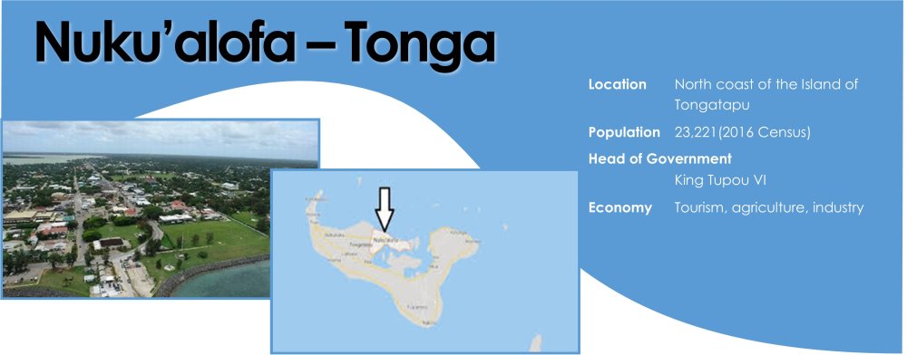 NUKU’ALOFA, TONGA – twinned 1 February 1983